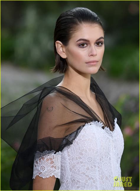 kaia gerber chanel couture|Kaia Gerber Makes Couture Fashion Week Debut in Paris.